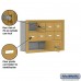 Salsbury Cell Phone Storage Locker - 3 Door High Unit (5 Inch Deep Compartments) - 8 A Doors and 2 B Doors - Gold - Recessed Mounted - Master Keyed Locks  19035-10GRK